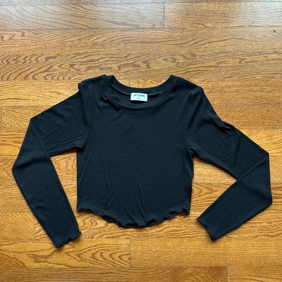 LNA clothing black long sleeve top in great condition - Picture 1 of 4